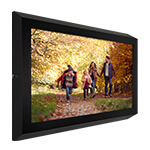 TV-skärmskydd för särskilda behov från Armagard, vy från vänster