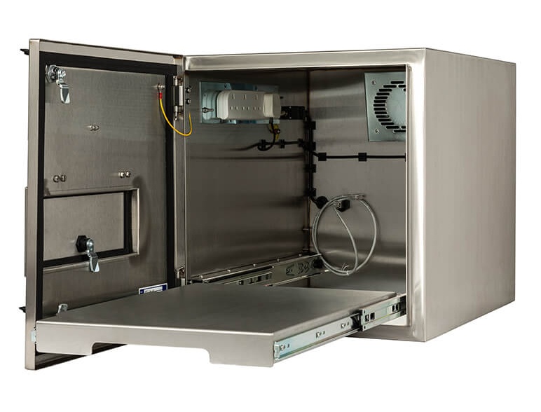 En öppen IP65-skrivarkapsling för CV Valentin högpresterande industriskrivare