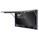 Öppet, vänstervy 75" industriell IP69K monitor skåp med Hisense 75E6NT installerad