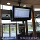 Utomhusdisplay för passagerarinformation installerad på plats vid en trafikknutpunkt
