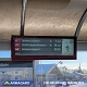 Utomhuskapsling för DynaScan DS371BT4 sträckt LCD-skärm vid en busstation på en skidort